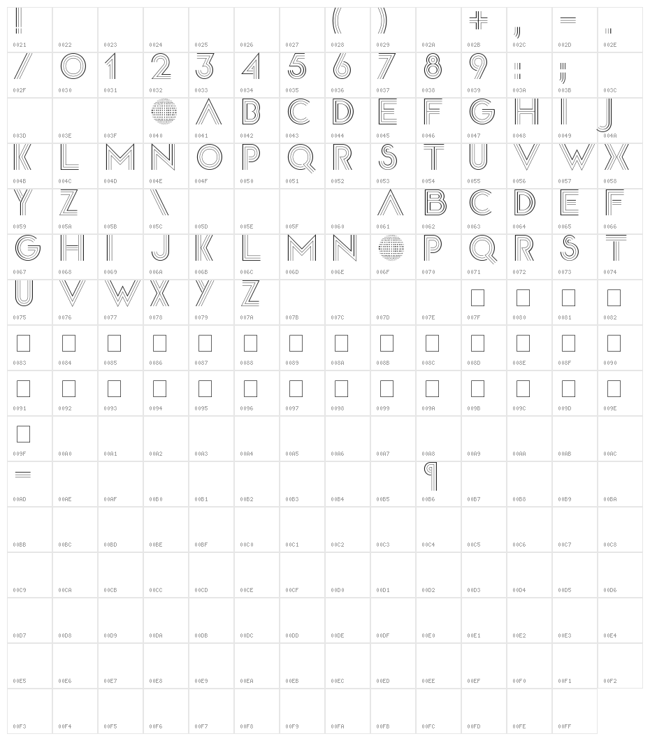 Disco Diva Character Map