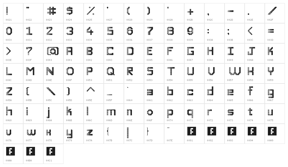 Disco Divaaaaaaaa Regular Character Map