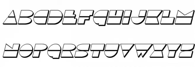 Disco Duck 3D Italic Fonte MAIÚSCULAS