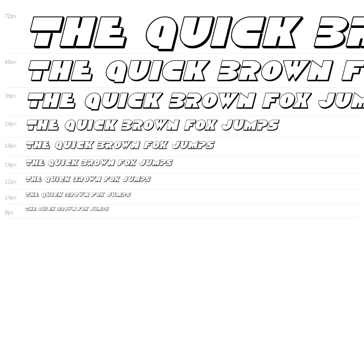 Disco Duck 3D Italic Waterfall