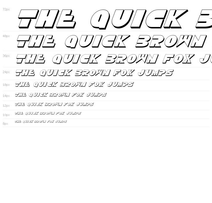 Disco Duck 3D Italic Waterfall