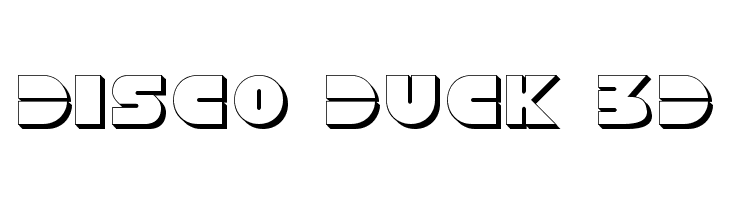Disco Duck 3D  नि: शुल्क फ़ॉन्ट्स डाउनलोड