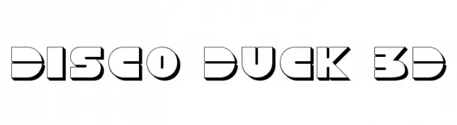 Disco Duck 3D  font caratteri gratis