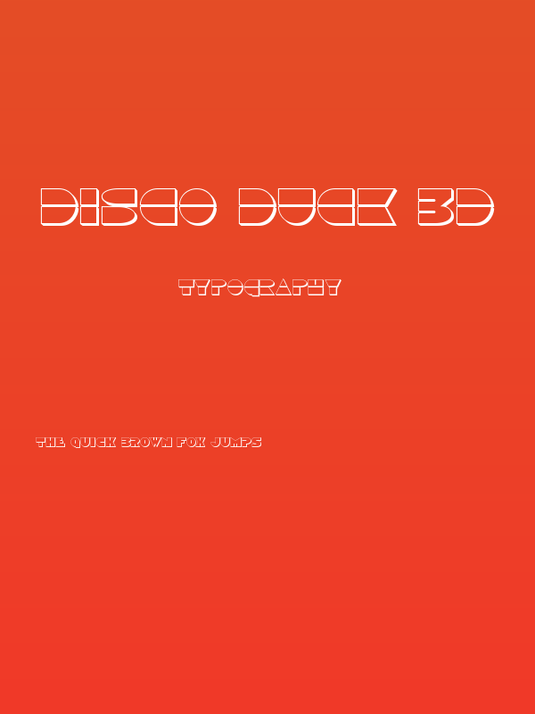 Disco Duck 3D Poster