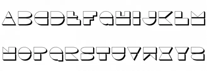 Disco Duck 3D Schriftart Groß