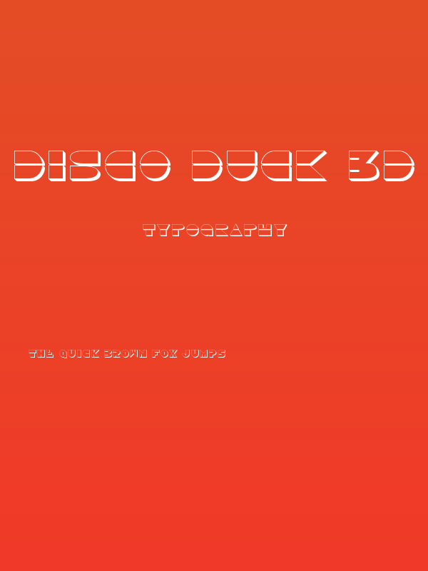 Disco Duck 3D Poster