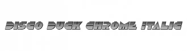 Disco Duck Chrome Italic  baixar fontes gratis