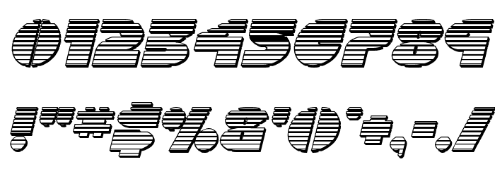 Disco Duck Chrome Italic Font OTHER CHARS