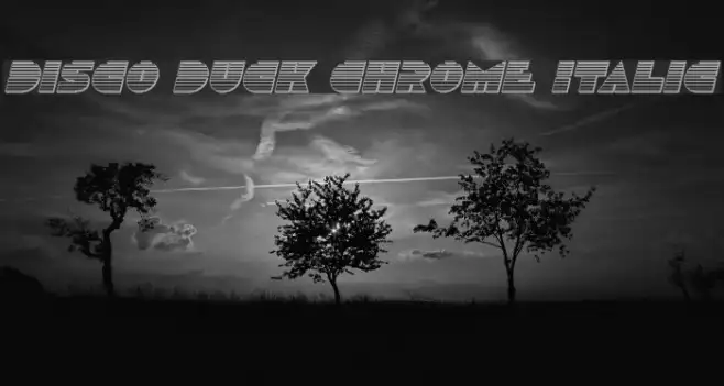 Disco Duck Chrome Italic Example 1