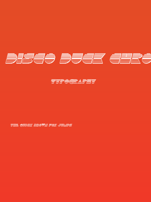 Disco Duck Chrome Italic Poster