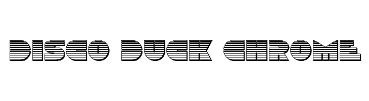 Disco Duck Chrome  font caratteri gratis