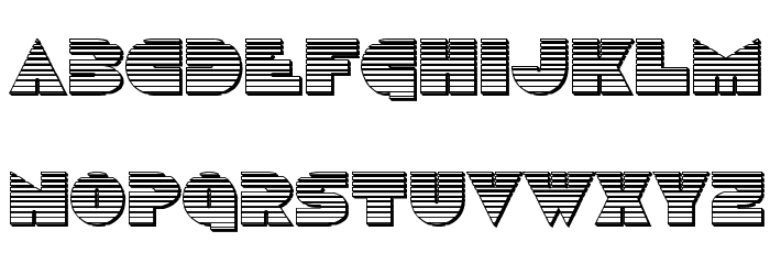 Disco Duck Chrome Font LOWERCASE