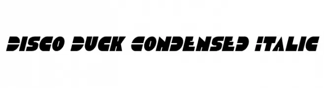 Disco Duck Condensed Italic  baixar fontes gratis