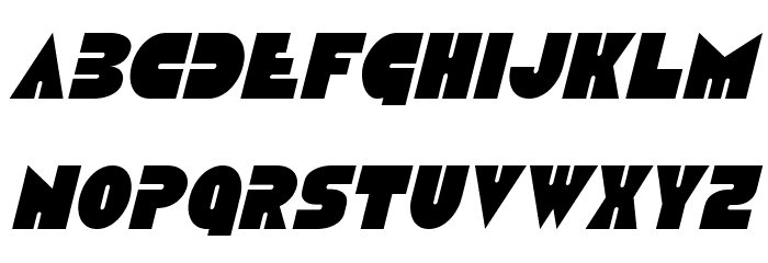 Disco Duck Condensed Italic Font LOWERCASE