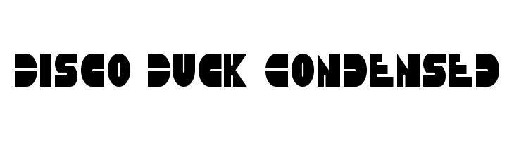 Disco Duck Condensed  font caratteri gratis