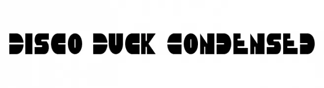 Disco Duck Condensed  Frei Schriftart Herunterladen