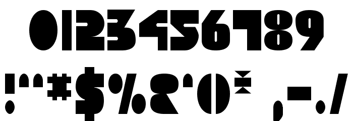 Disco Duck Condensed Font OTHER CHARS