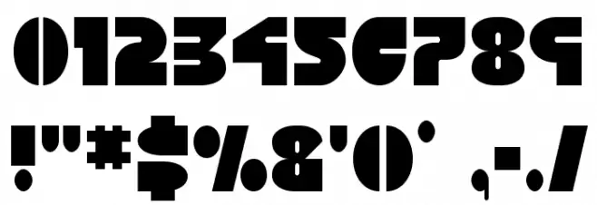 Disco Duck Condensed Font OTHER CHARS