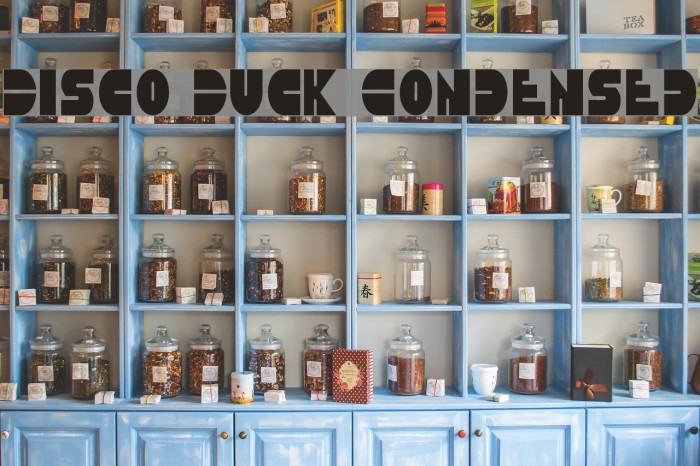Disco Duck Condensed Font examples