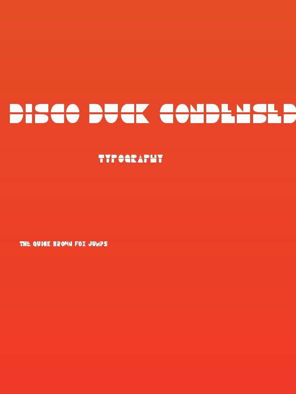 Disco Duck Condensed Poster