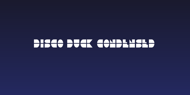 Disco Duck Condensed Social Header