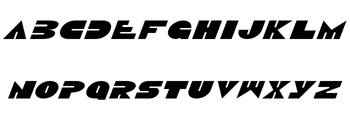 Disco Duck ExpItalic Font LOWERCASE