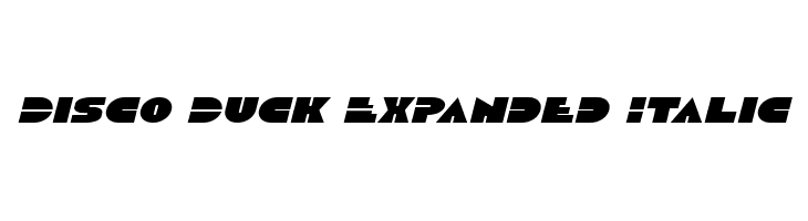 Disco Duck Expanded Italic  Descarca Fonturi Gratis