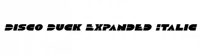 Disco Duck Expanded Italic  baixar fontes gratis