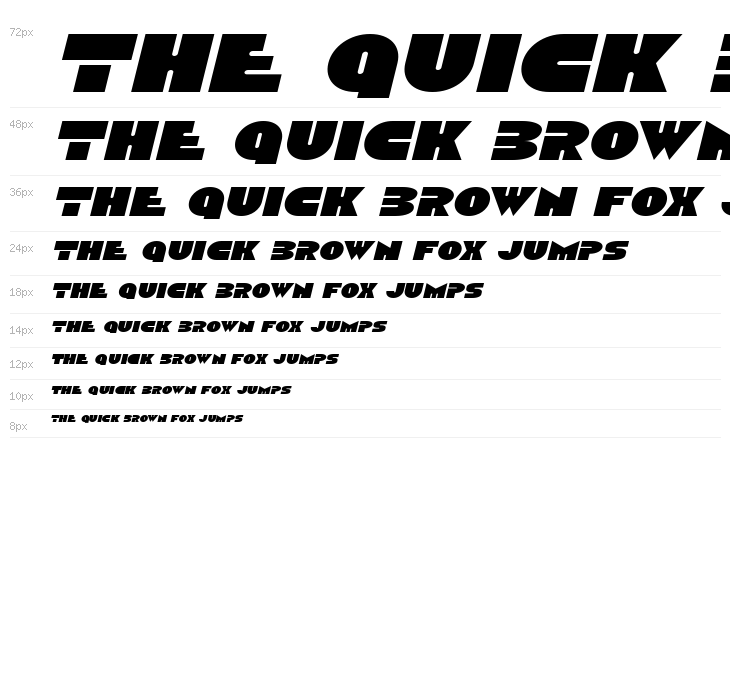 Disco Duck Expanded Italic Waterfall