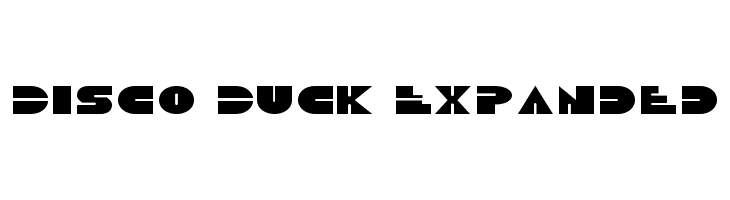Disco Duck Expanded Font