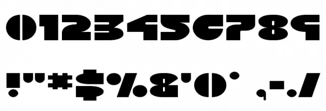 Disco Duck Expanded Font OTHER CHARS