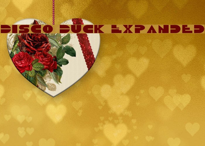 Disco Duck Expanded Font examples