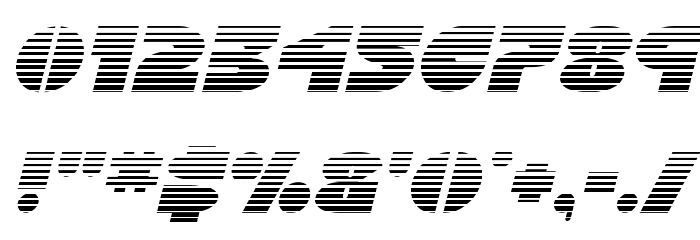 Disco Duck Gradient Italic Font OTHER CHARS