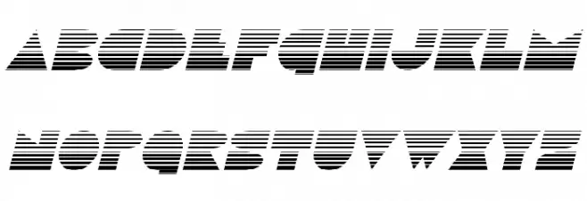 Disco Duck Gradient Italic Fonte MAIÚSCULAS