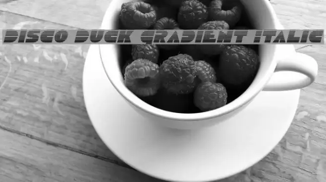 Disco Duck Gradient Italic Example 1