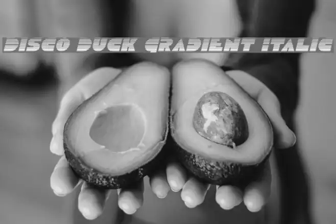 Disco Duck Gradient Italic Example 2