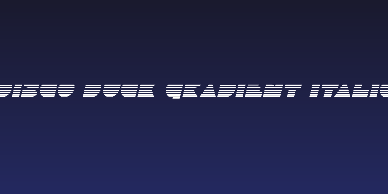 Disco Duck Gradient Italic Social Header