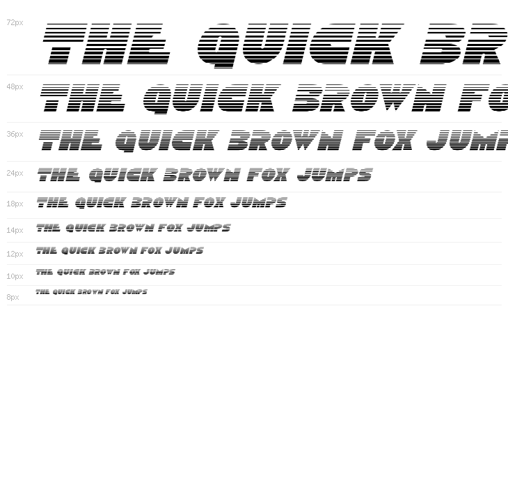 Disco Duck Gradient Italic Waterfall