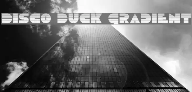 Disco Duck Gradient Font examples