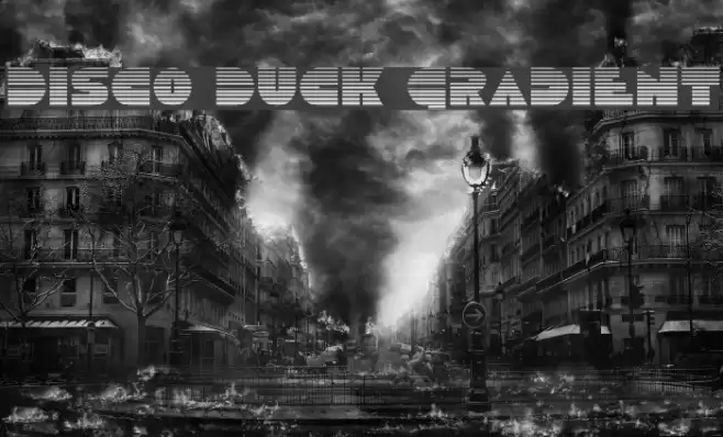 Disco Duck Gradient Font examples