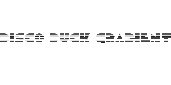 Disco Duck Gradient Logo