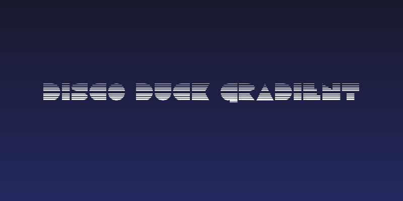 Disco Duck Gradient Social Header