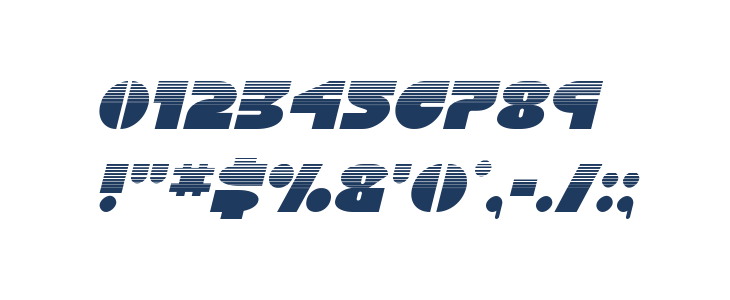 Disco Duck Halftone Italic Other Characters