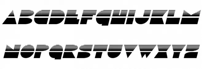 Disco Duck Halftone Italic Polices MAJUSCULES