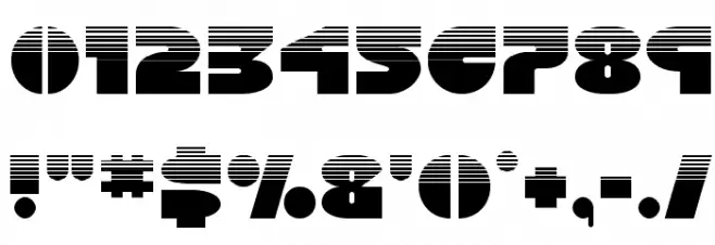 Disco Duck Halftone Font OTHER CHARS