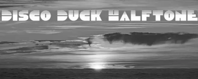 Disco Duck Halftone Font examples