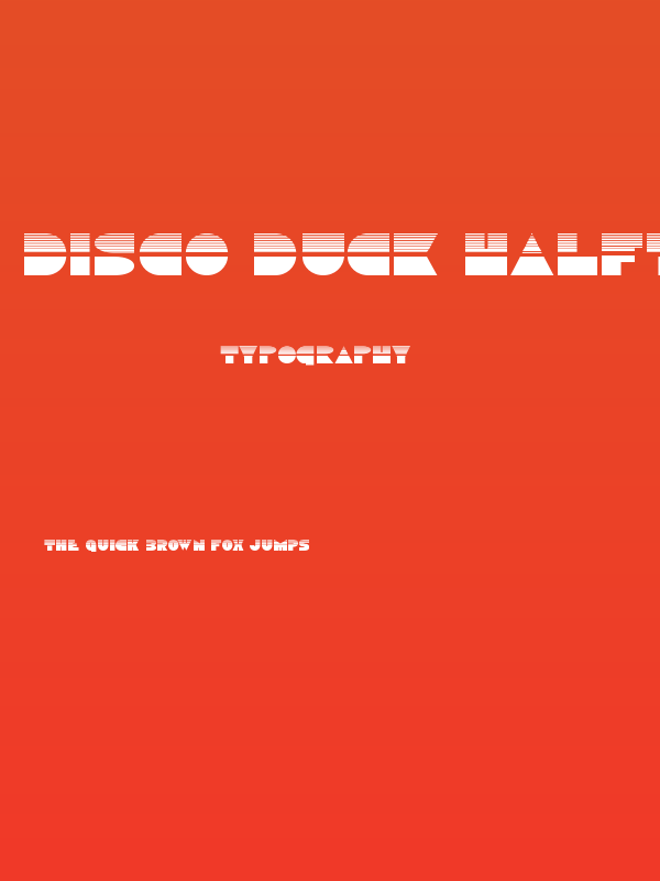 Disco Duck Halftone Poster