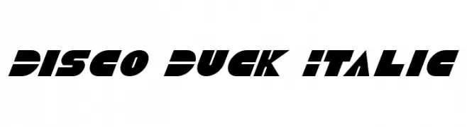 Disco Duck Italic  Frei Schriftart Herunterladen