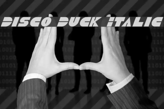 Disco Duck Italic Polices examples