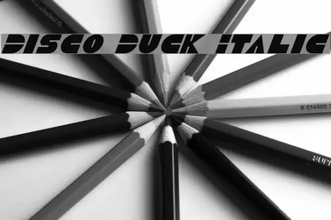 Disco Duck Italic Polices examples